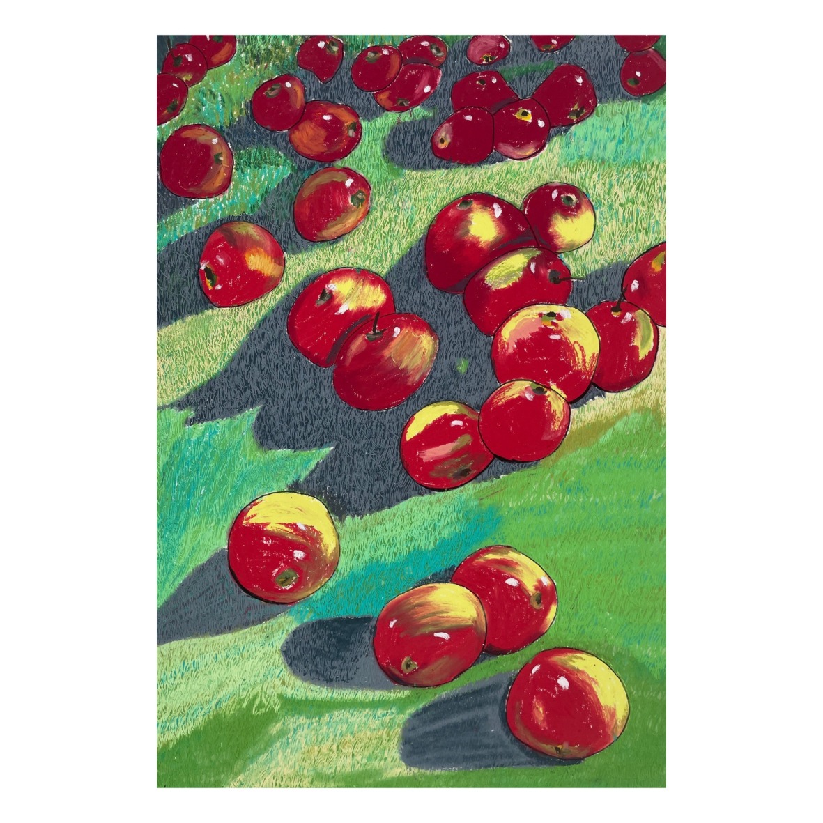 [Apples in the grass poster]